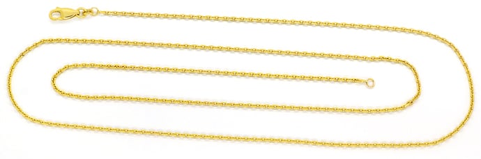 Foto 1 - Lange Goldkette mit 80cm in massiv 14K Gelbgold, K3320