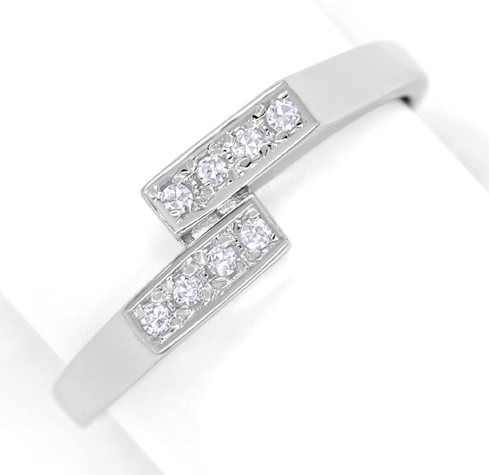 Foto 2 - Weißgoldring mit Spitzen Diamanten in trendiger Eleganz, Q1343