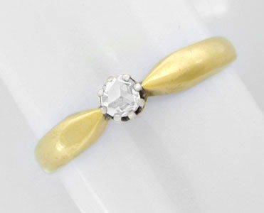 Foto 1 - Antiker Diamant Rosen Ring, 14K Bicolor, S8616