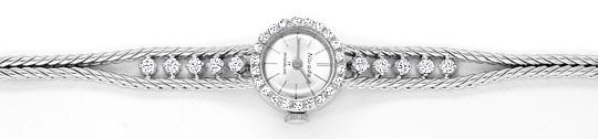 Foto 1 - Nivada Damenuhr Weißgold-Diamanten auf Armband und Uhr, U2136
